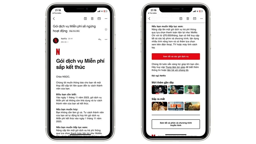 Netflix rút gói miễn phí tại Việt Nam