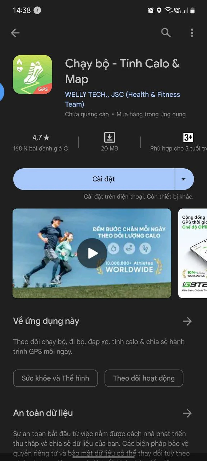 ứng dụng chạy bộ miễn phí trên điện thoại mới nhất 2023-8