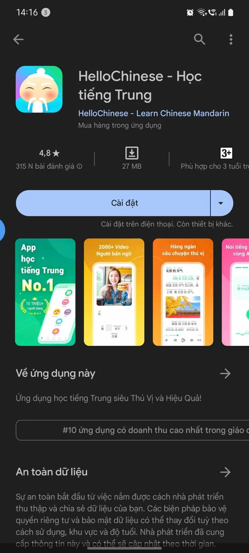 ứng dụng học tiếng Trung miễn phí trên điện thoại mới nhất 2023-2