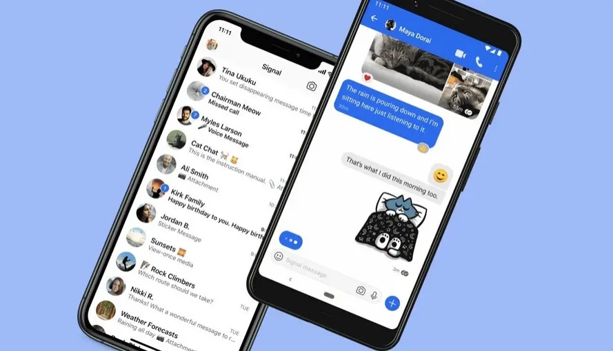 Ứng dụng Signal và Telegram giả mạo