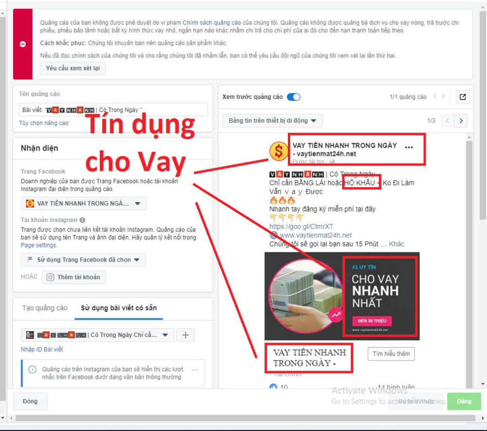 Top các từ bị hạn chế khi viết bài Content Facebook