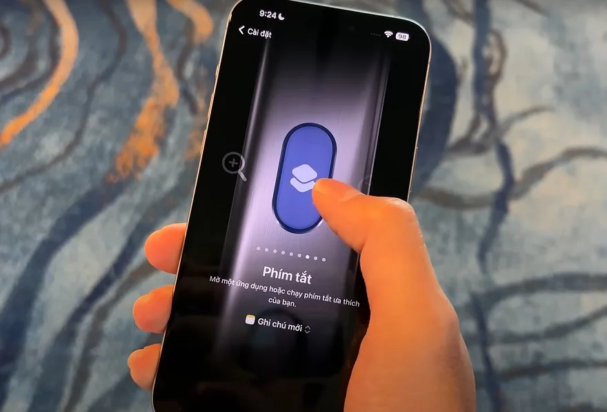Nút action trên iPhone 15 Pro Max