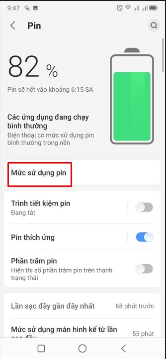 Cách tăng thời gian sử dụng pin trên điện thoại Android