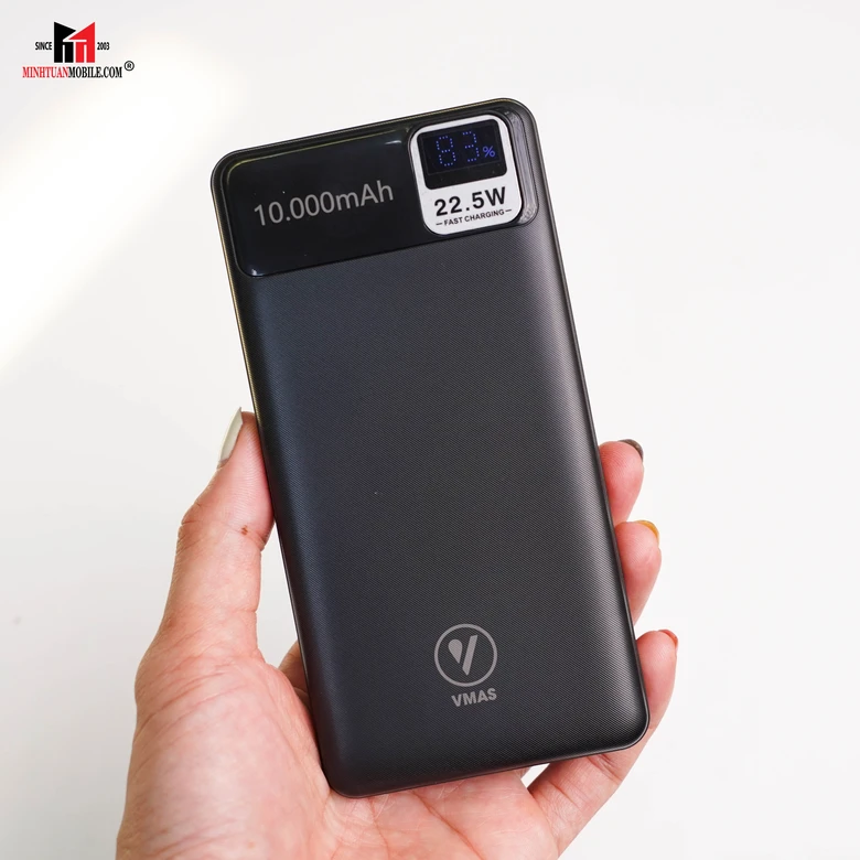 Pin sạc dự phòng Vmas 10.000 mAh 22.5W