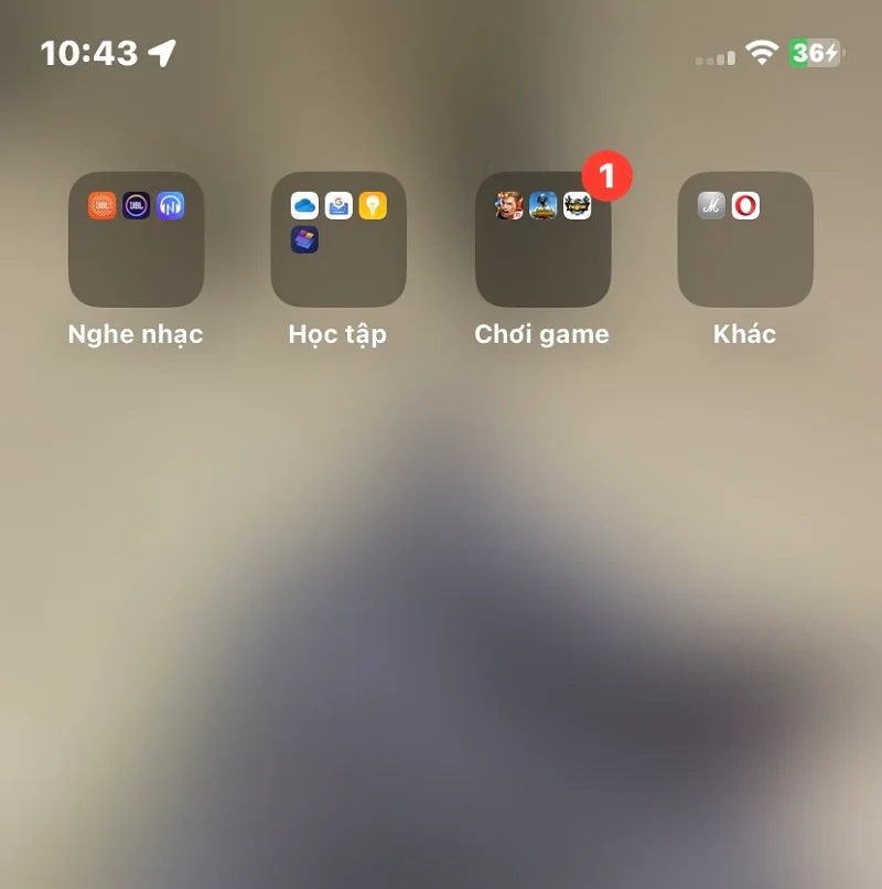 Sắp xếp app iPhone