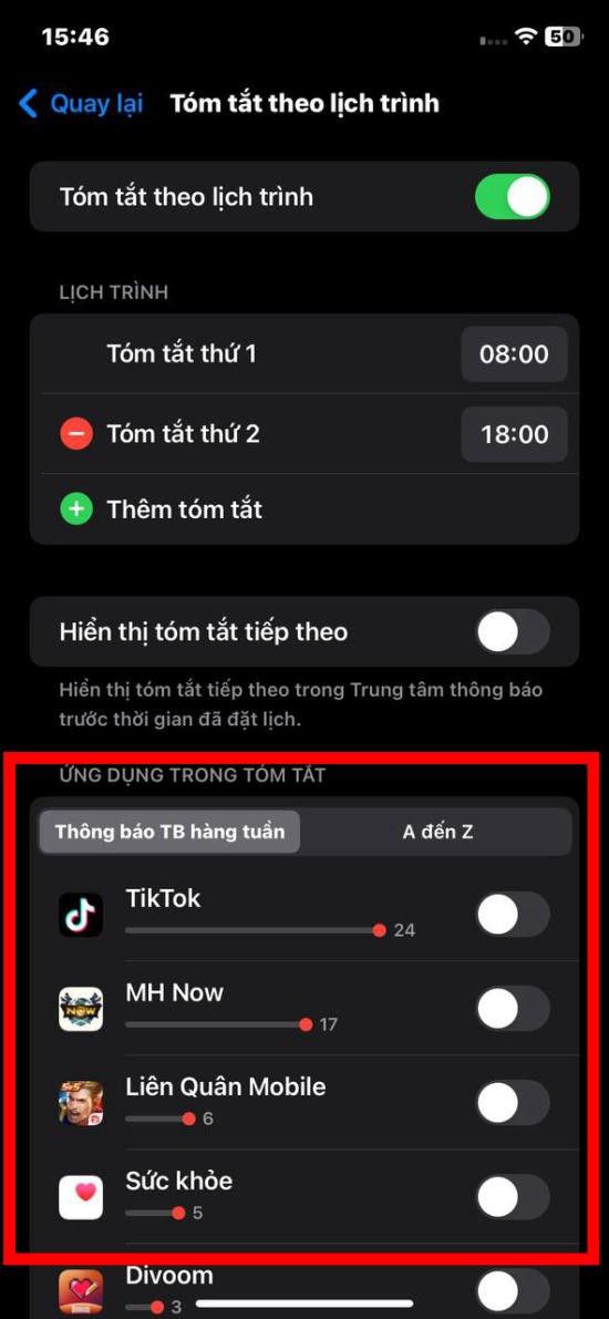 Tắt thông báo trên iPhone