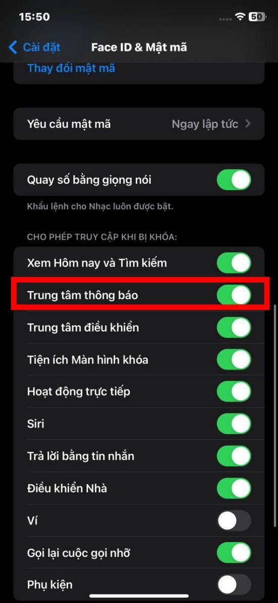 Tắt thông báo trên iPhone