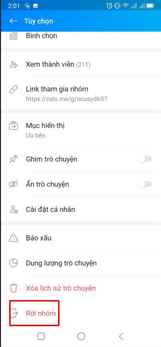 Cách rời nhóm Zalo im lặng mà không một ai biết