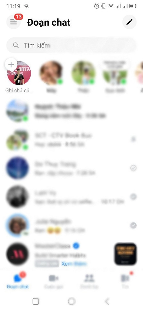 Tính năng chia sẻ suy nghĩ trên Messenger