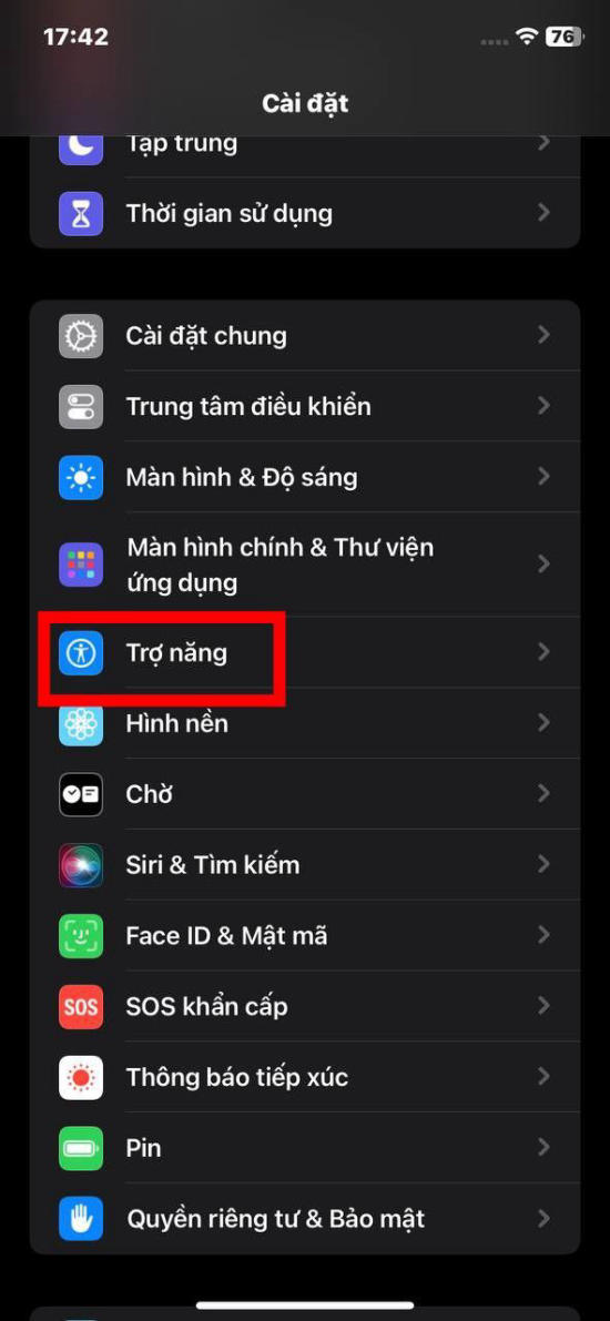 Bật tính năng nháy đèn trên iPhone 11