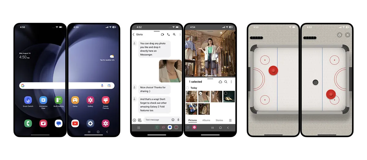  trải nghiệm Galaxy Z Fold5 bằng 2 chiếc iPhone