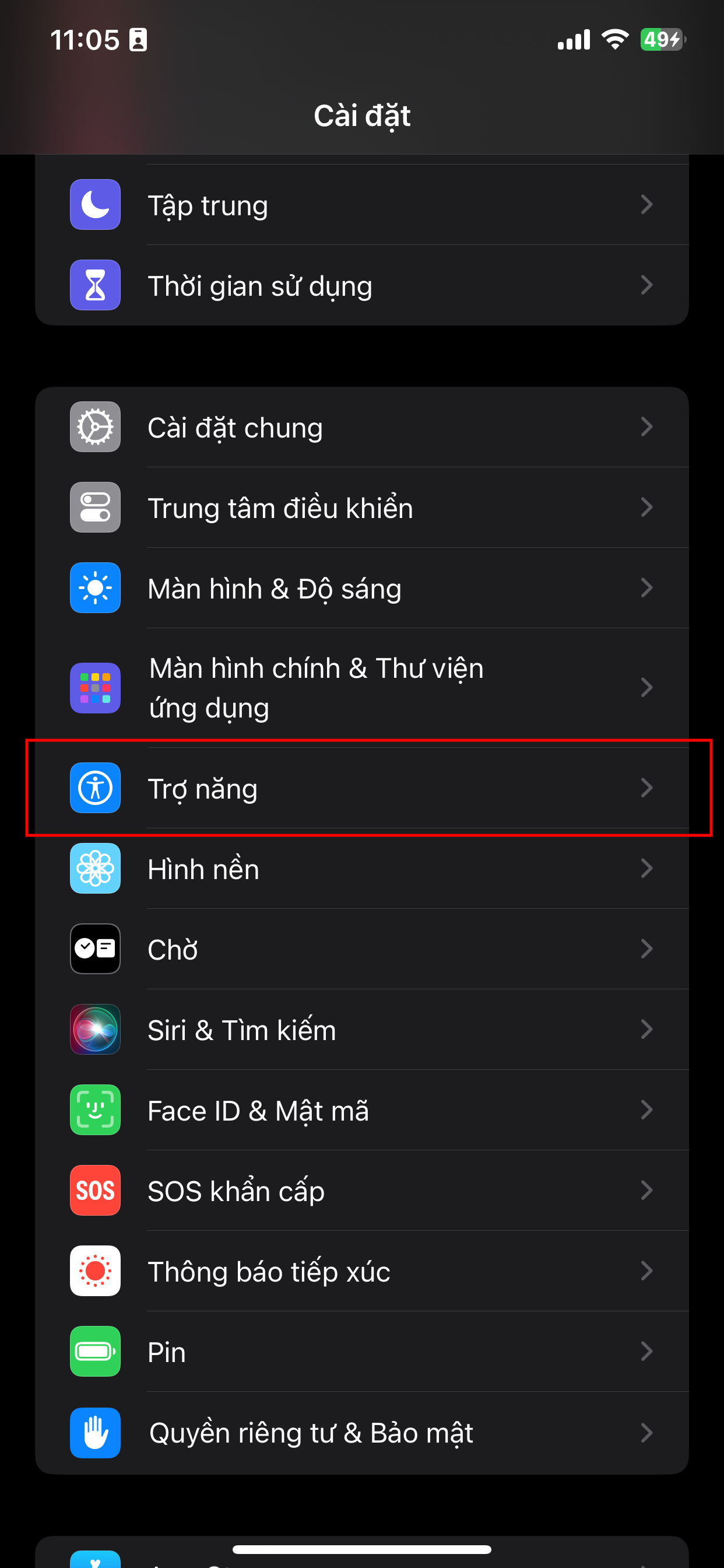 Truy cập được hỗ trợ ios 17