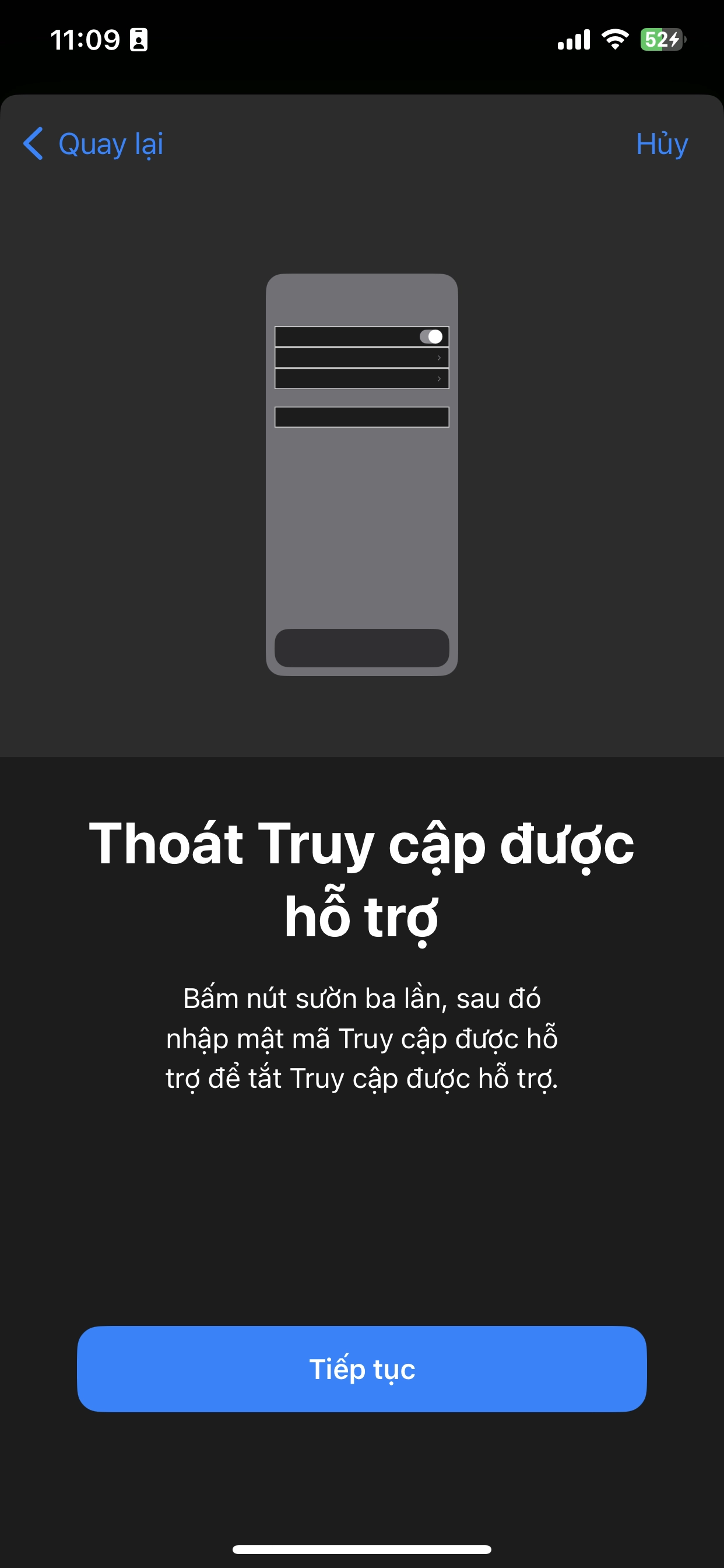 Truy cập được hỗ trợ ios 17