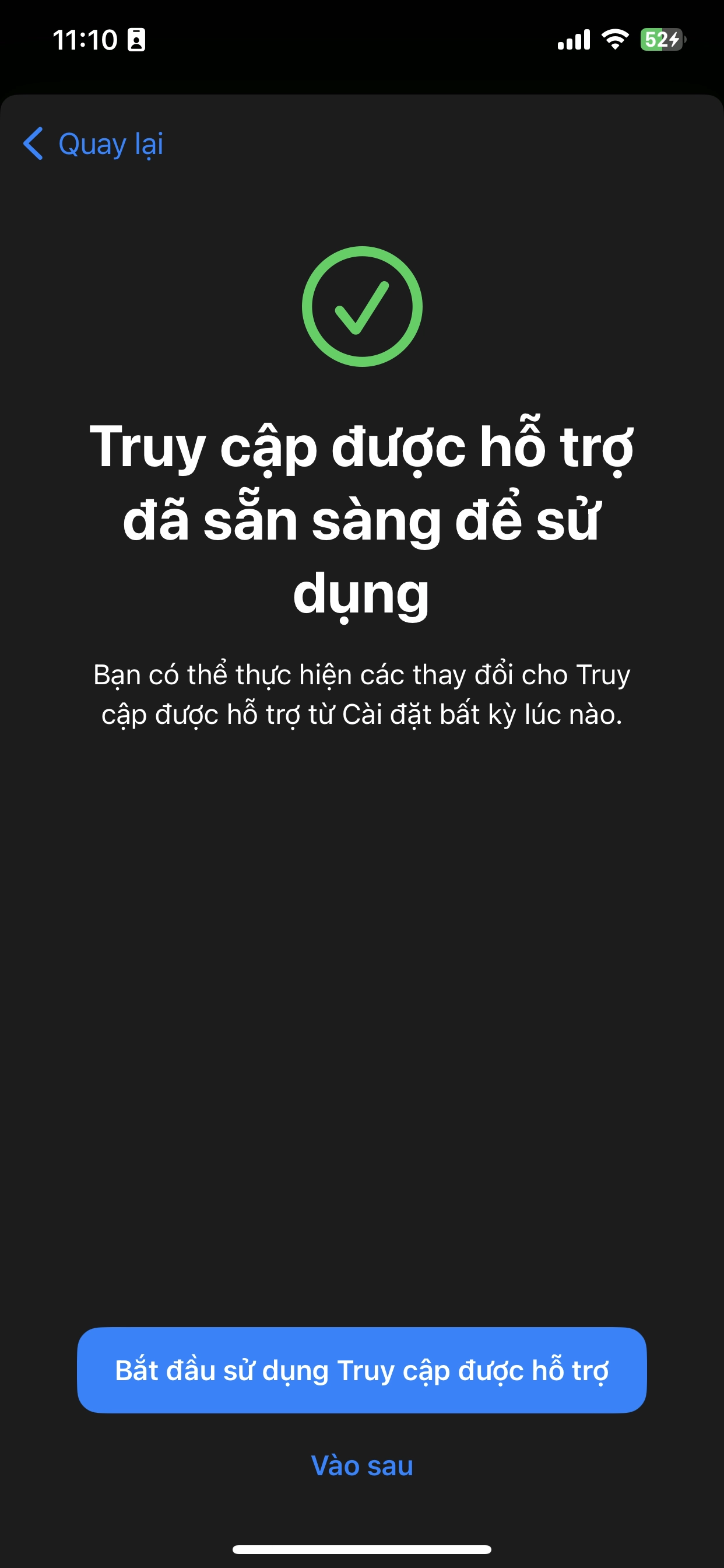 Truy cập được hỗ trợ ios 17