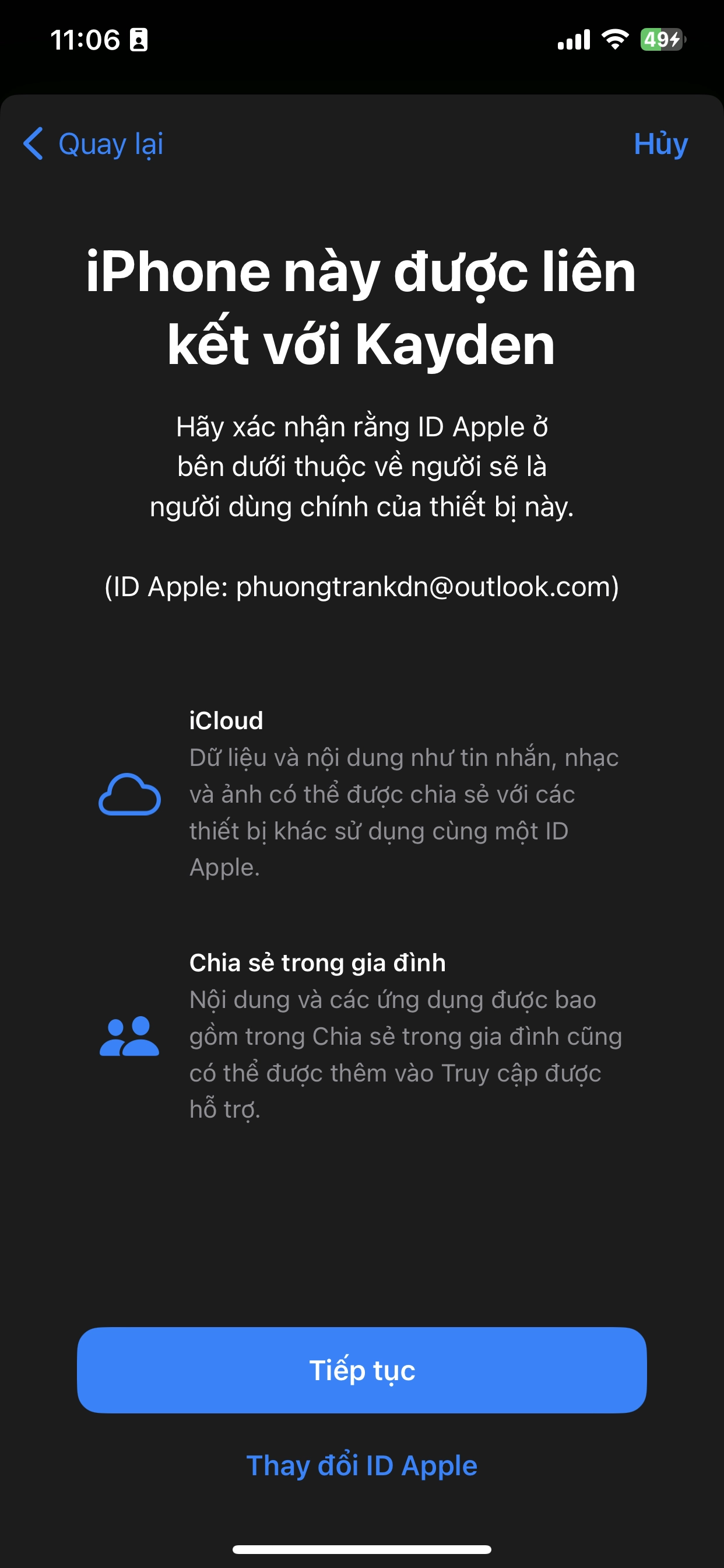Truy cập được hỗ trợ ios 17