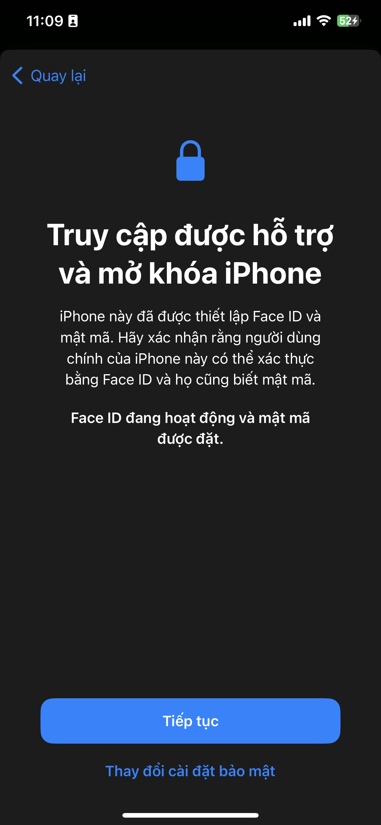 Truy cập được hỗ trợ ios 17