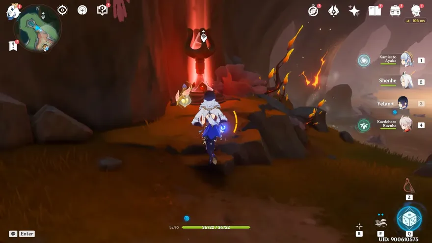 Vị trí Hoàng Đế Thép Lửa map Fontaine