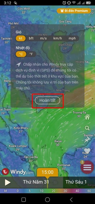 Ứng dụng theo dõi thời tiết