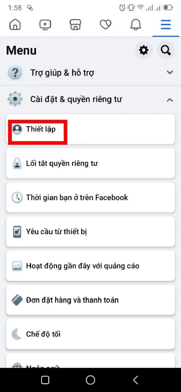 Xóa chặn trên Messenger