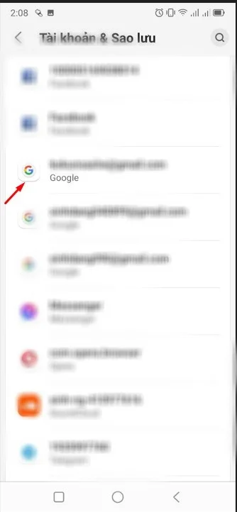 xóa Gmail trên Android