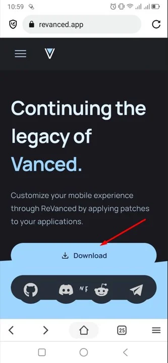 Cách tải Youtube Revanced trên điện thoại 