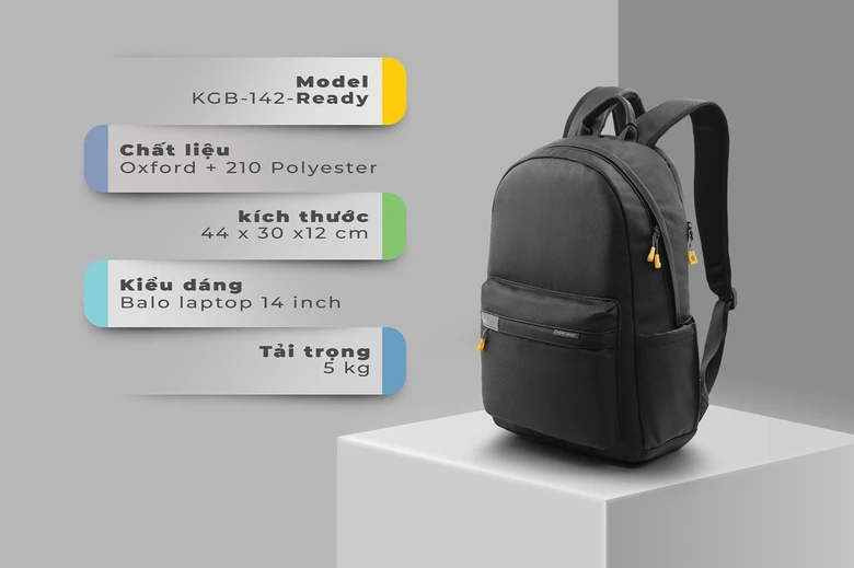 Balo MacBook 14 inch Kingbag Ready