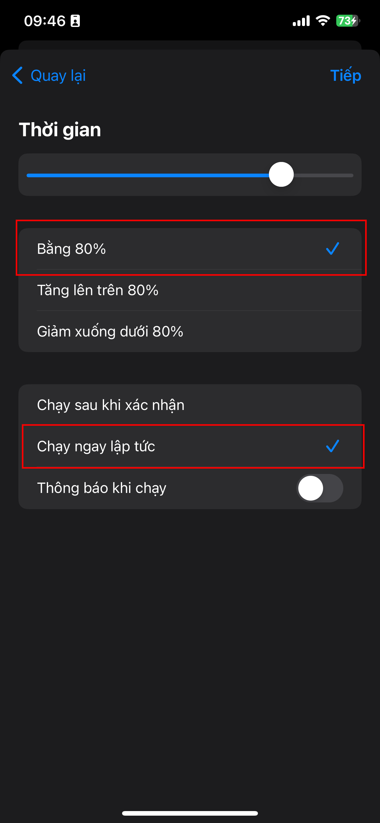 Cách để iPhone phát thông báo khi sạc pin đạt mức 80%