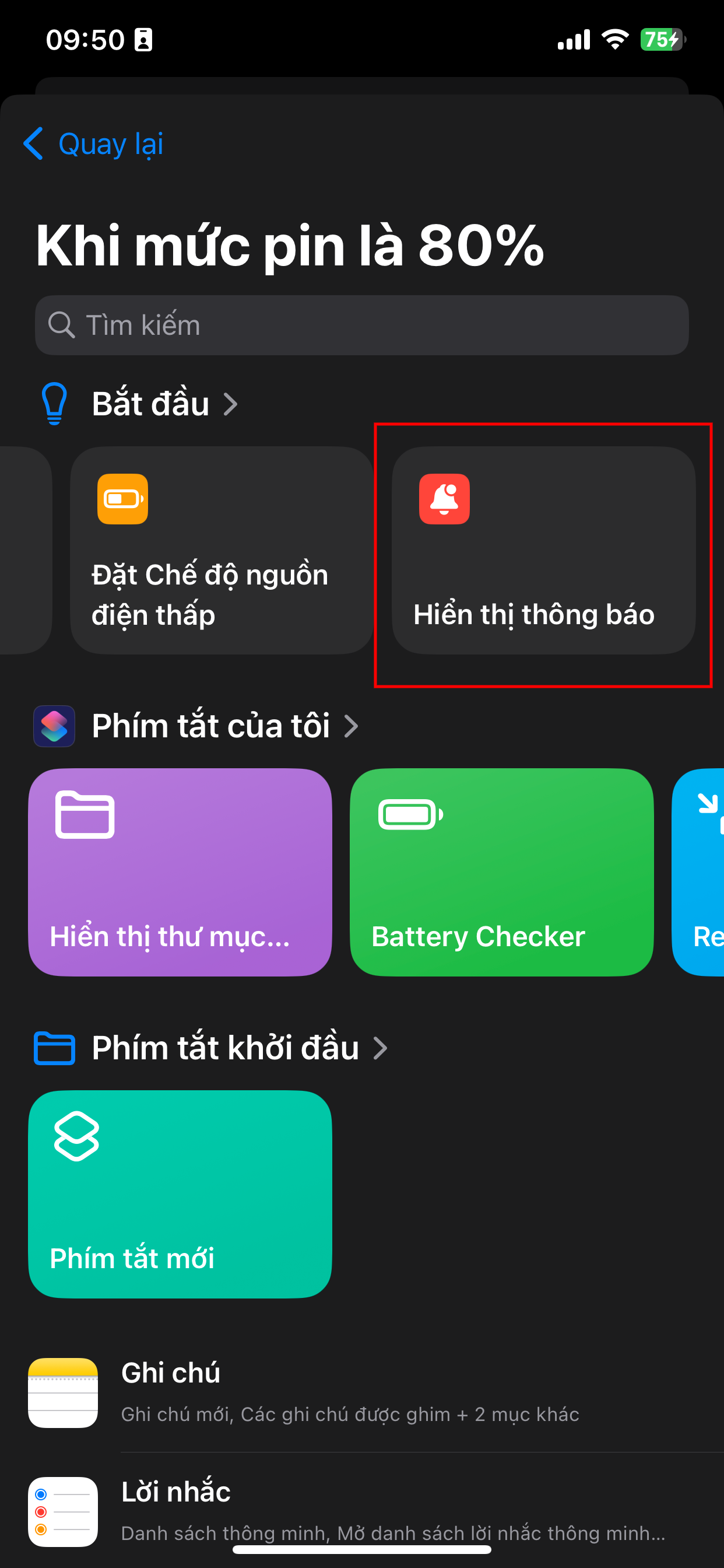 Cách để iPhone phát thông báo khi sạc pin đạt mức 80%