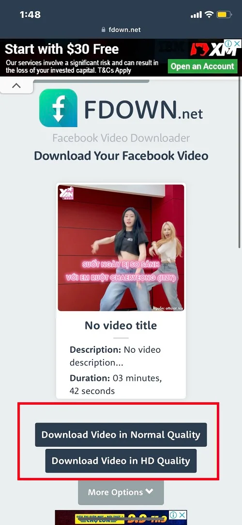 cách lưu video trên facebook về điện thoại iPhone
