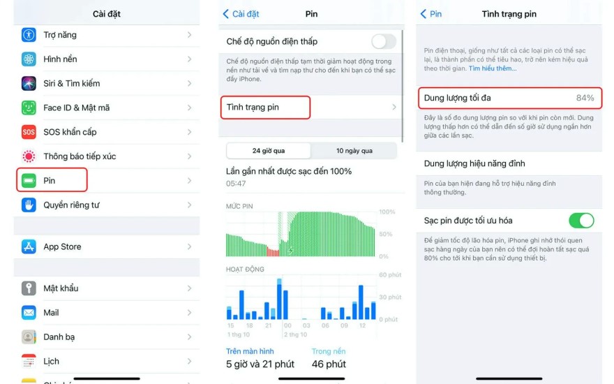 cải thiện thời lượng pin trên iPhone 15-