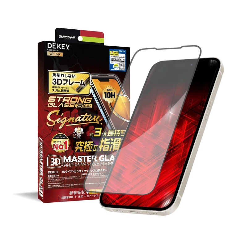 Cường lực iPhone 15 Pro Max Dekey Signature (có viền)