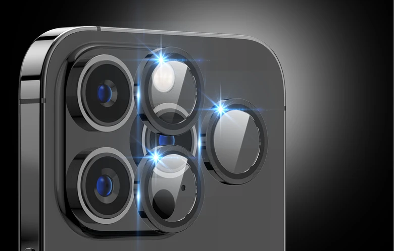 Dán bảo vệ camera iPhone 15 Pro/15 Pro Max Mipow Titanshield