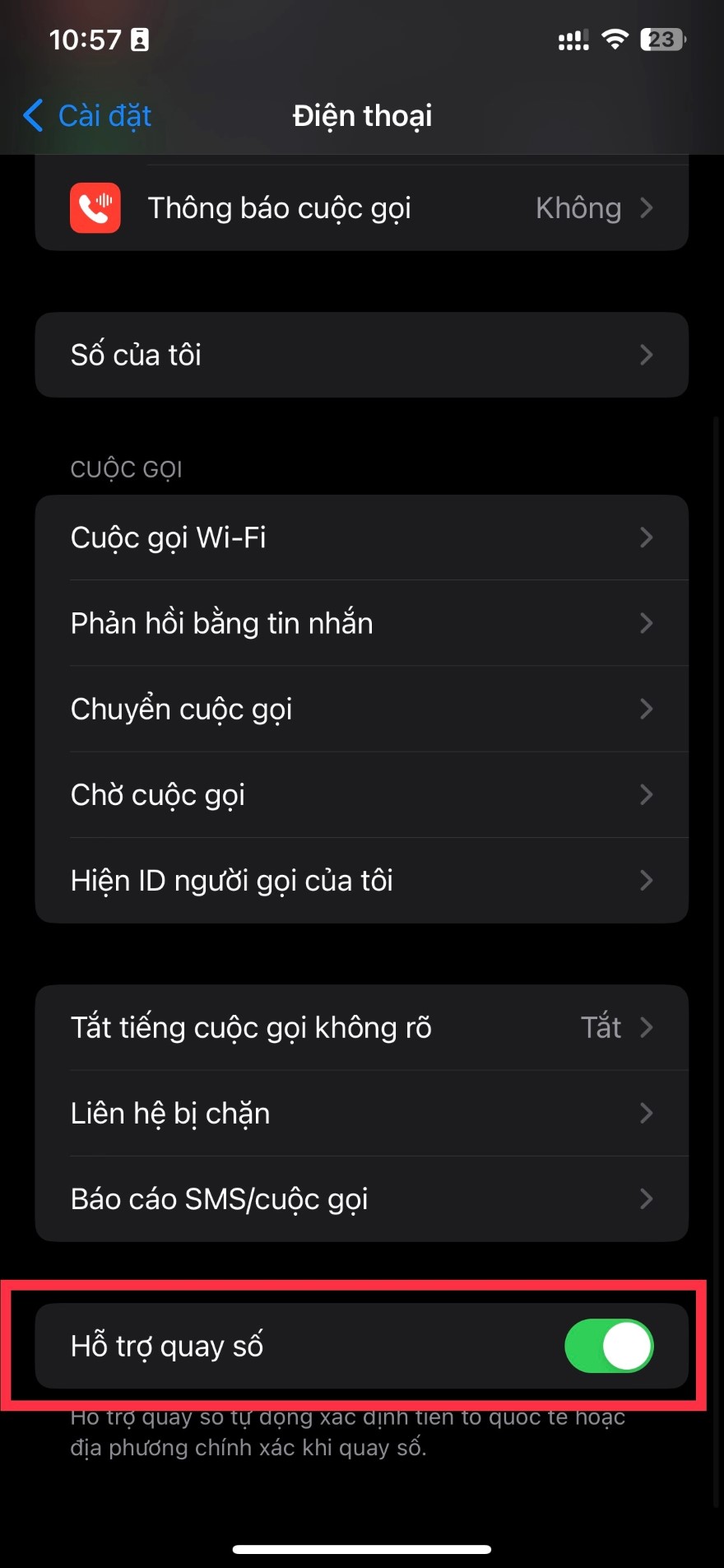 Hỗ trợ quay số trên iPhone là gì