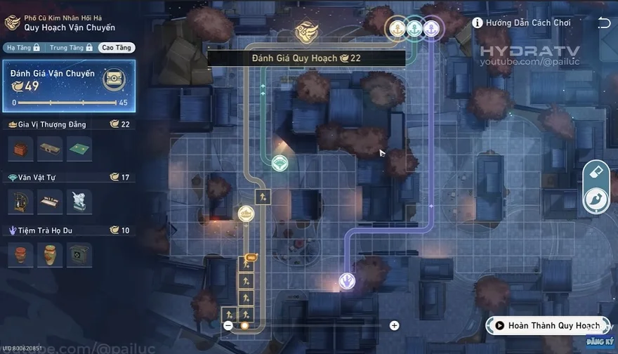 Quy Hoạch Vận Chuyển Cao Tầng 45 điểm