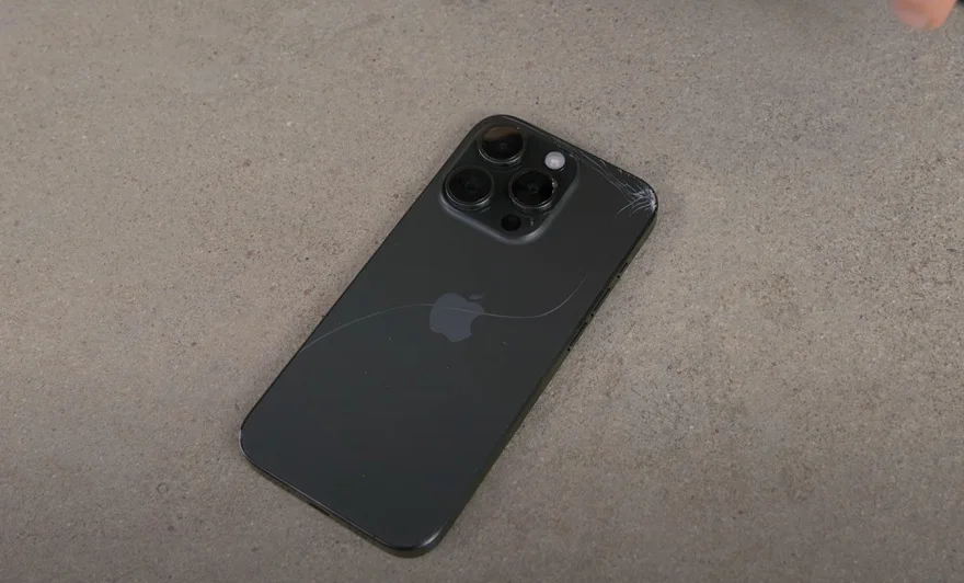 iPhone 15 Pro drop test