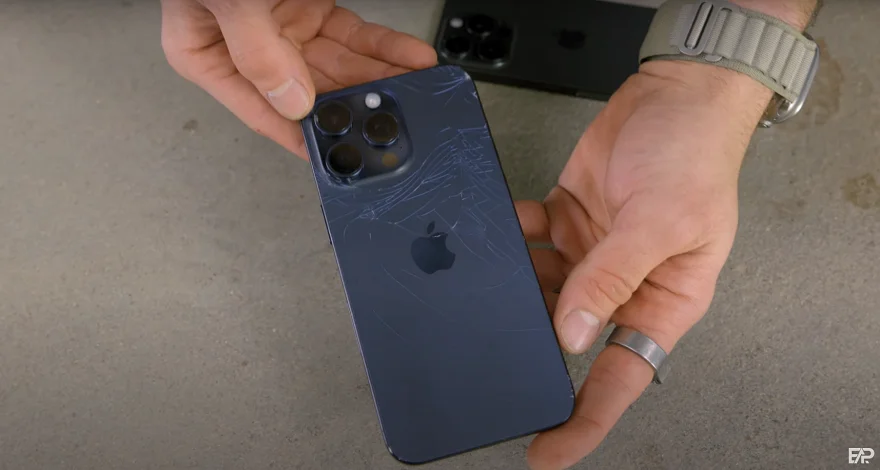 iPhone 15 Pro Max drop test
