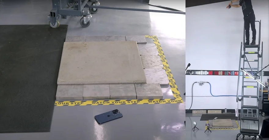 iPhone 15 pro max rơi ở độ cao tự do 4m