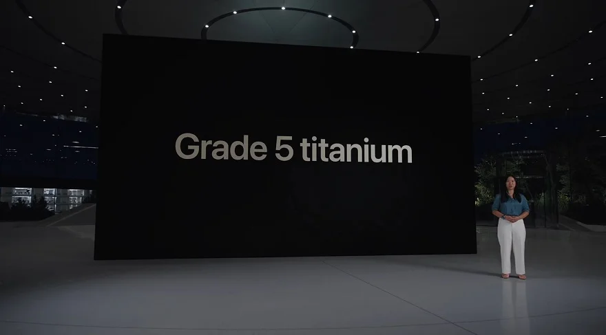 Khung viền iPhone 15 Pro Max làm từ chất liệu Titan cấp 5