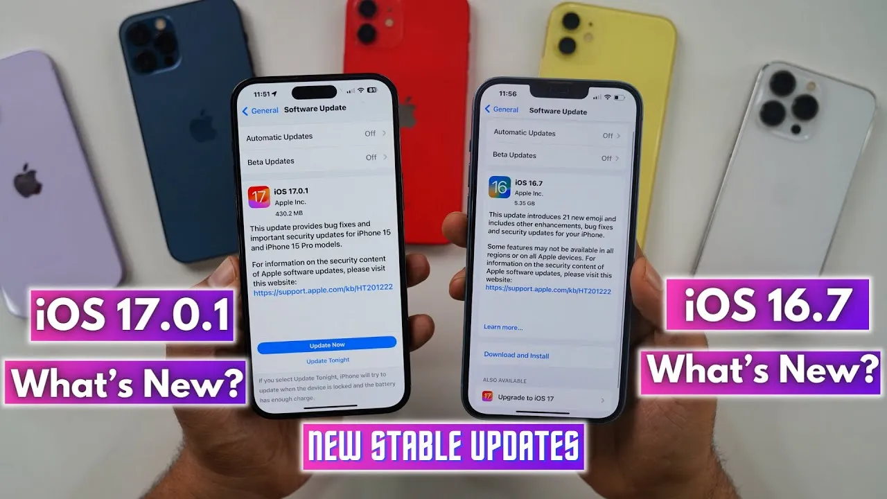 Nên chọn iOS 17.0.2 hay iOS 16.7