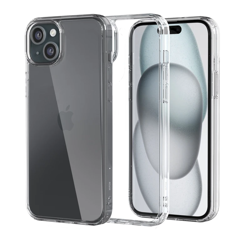 Ốp lưng iPhone 15 Plus Mipow Tempered Transparent Clear