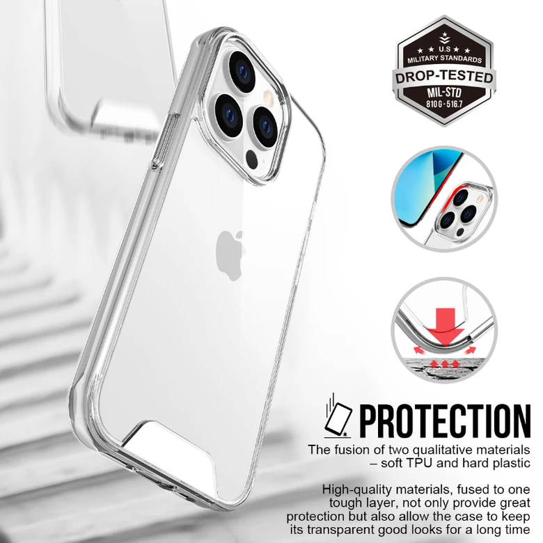 Ốp lưng iPhone 15 Pro Max Jinya Crystal Clear