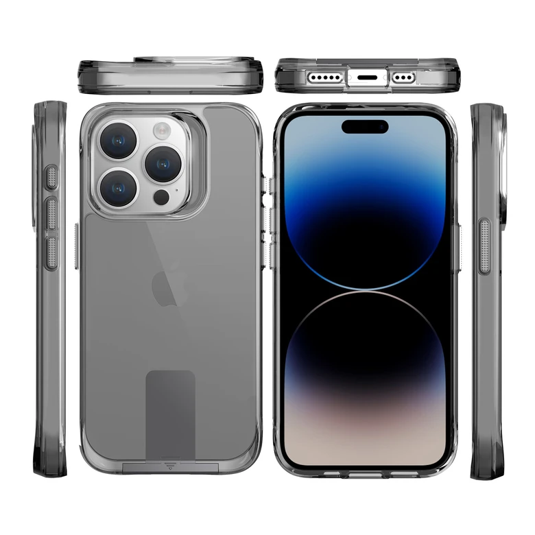 Ốp lưng iPhone 15 Pro Max Jinya T-Stand Clear