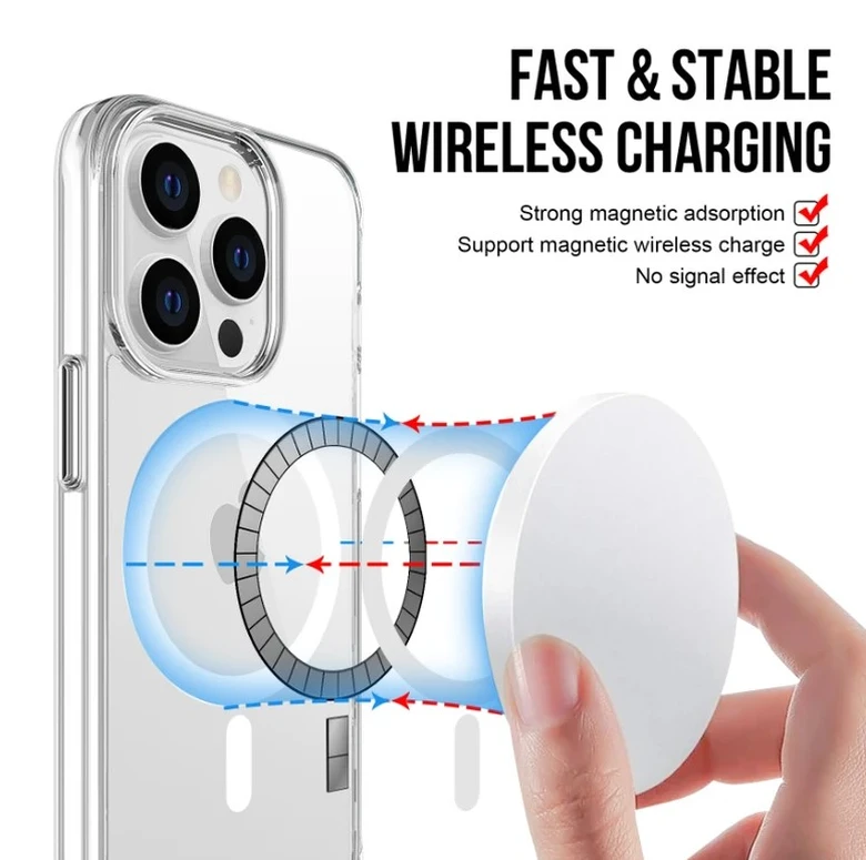 Ốp lưng Magsafe iPhone 15 Pro Max Jinya Crystal Clear