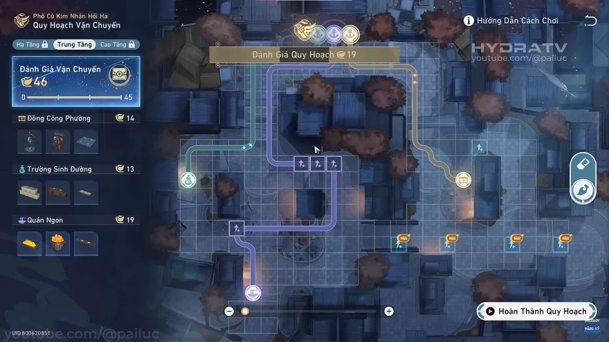 Hướng dẫn Quy Hoạch Vận Chuyển trung tầng 45 điểm