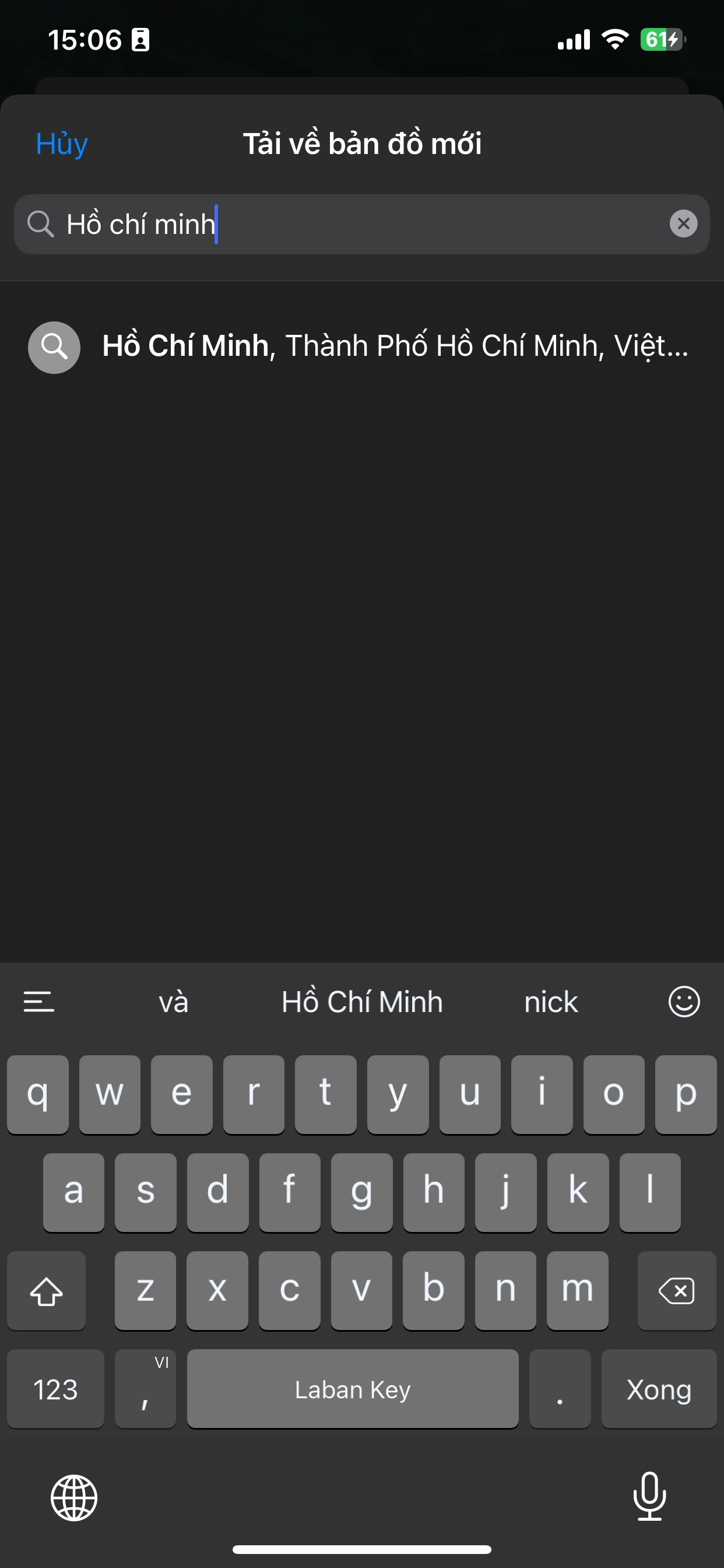 tải và quản lý bản đồ Apple Maps ngoại tuyến