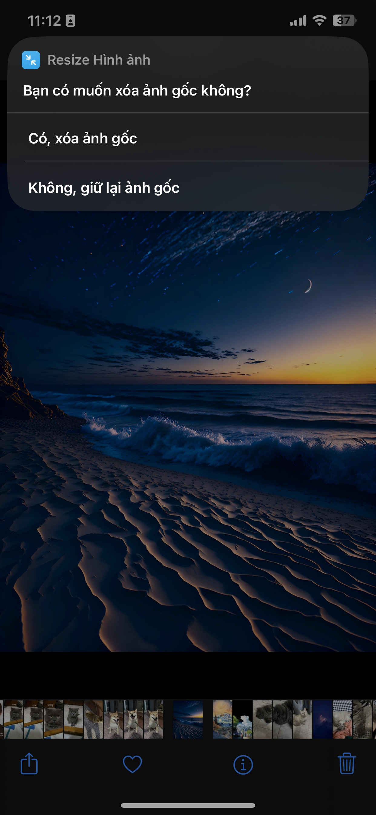  thay đổi kích thước hình ảnh cực kỳ đơn giản trên iPhone