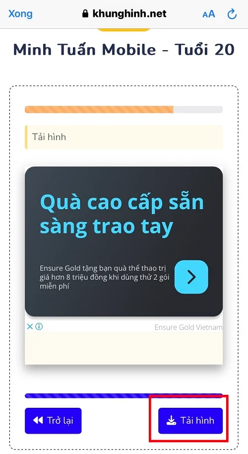 Cách đổi khung Avatar Minh Tuấn Mobile Tuổi 20