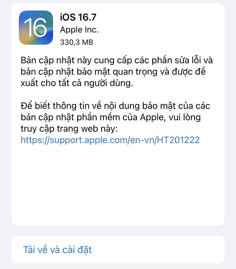 Có nên cập nhật iOS 16.7 không?