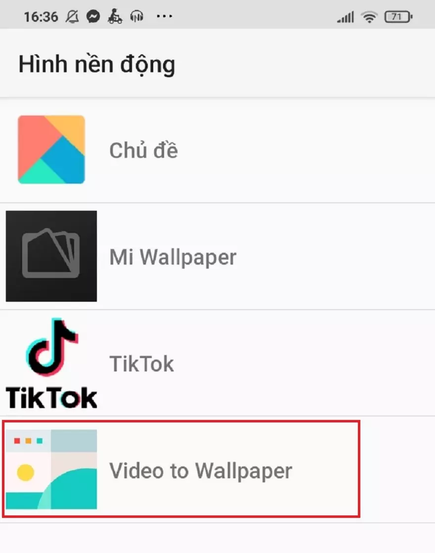 Cách cài đặt hình nền động cho điện thoại của bạn