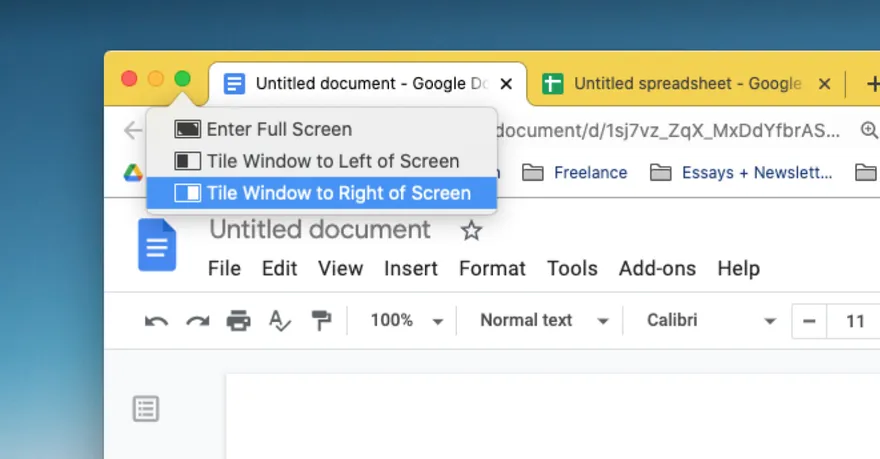 chia doi man hinh macOS